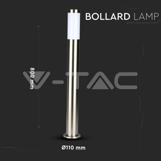 Bollard Lamp Stainless Steel Body - 6