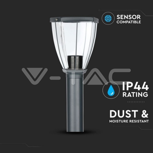 Lámpara de jardín cuerpo gris - 7