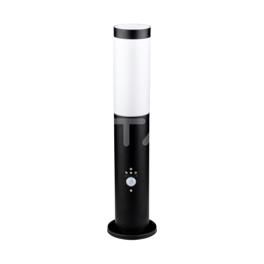 E27 Bollard Lamp 45cm PIR Sensor Stainless Steel Body Black IP44 - 1