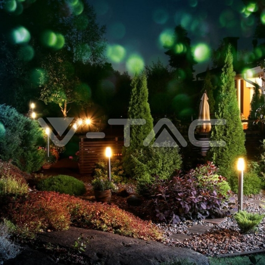 E27 Bollard Lamp 110cm Stainless Steel Satin Nickel IP44 - 6