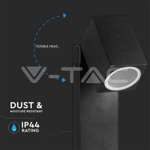 Aplique de suelo GU10 aluminio cabeza ajustable 1 dirección IP44 - 4