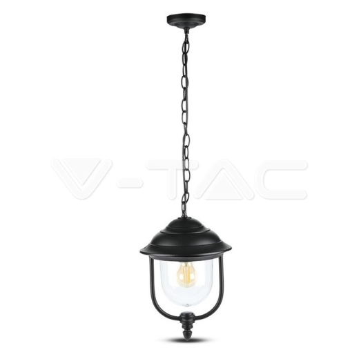 Lámpara de techo de jardín 1 x E27 Negro - 3