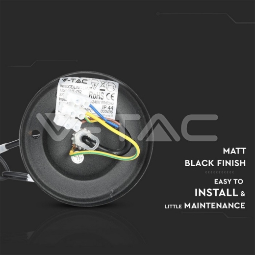 Luz para jardin E27 Negro mate - 5