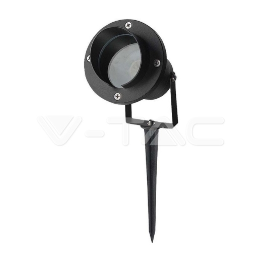 Garden Spike Aluminum GU10 Fitting Black Body IP65 - 1