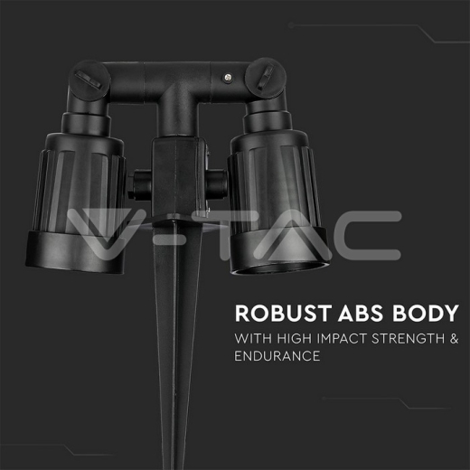 Garden Spike Light Body Double Head IP44 E27 - 6