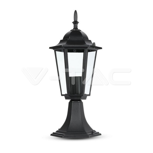Luz para jardin E27 30cm Negro mate - 1