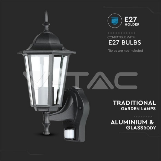 Luz para jardin E27 30cm Negro mate - 4