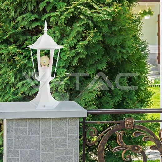 Garden Stand Lamp E27 30cm Matt White - 6
