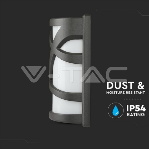 Garden Wall Lamp E27 Dark Grey - 9