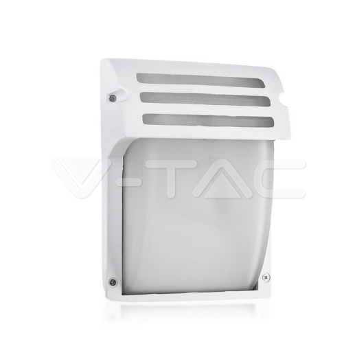 Luz para jardin de pared E27 Cristal Blanco mate - 1