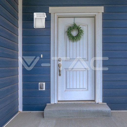 Luz para jardin de pared E27 Cristal Blanco mate - 5