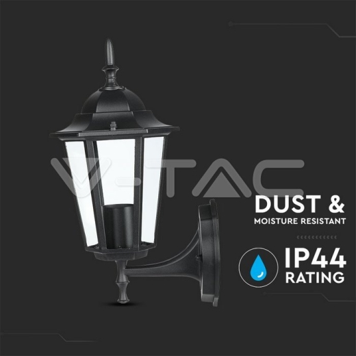 Luz para jardin de pared E27 Negro mate - 7