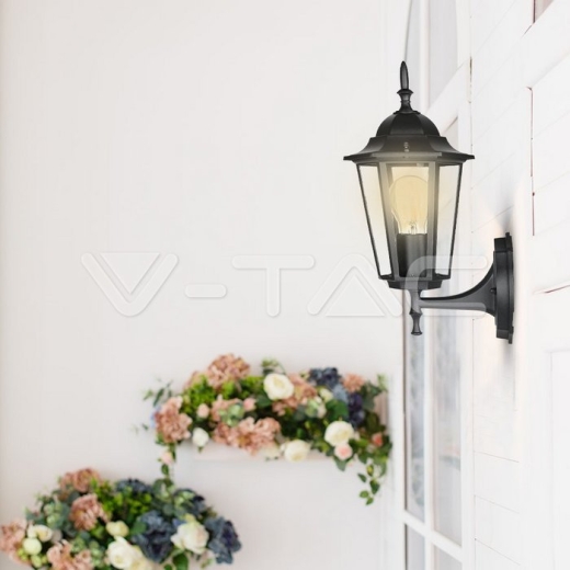 Luz para jardin de pared E27 Negro mate - 9