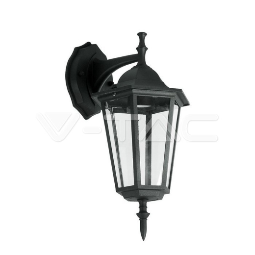 Luz para jardin de pared E27 Negro mate - 1