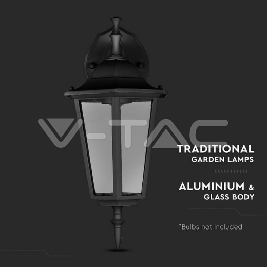 Luz para jardin de pared E27 Negro mate - 4