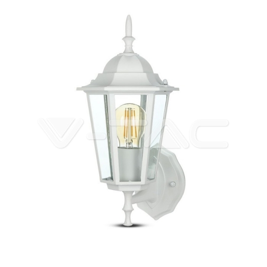 Luz para jardin de pared E27 Blanco mate - 2