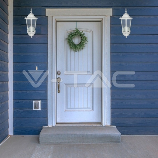 Luz para jardin de pared E27 Blanco mate - 9