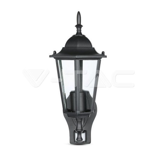 Garden Wall Lamp Sensor E27 Matt Black - 3