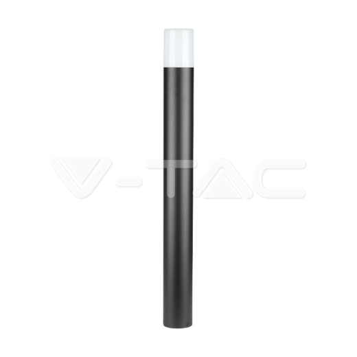 Lampara de jardín GU10 suelo cuerpo negro redondo de aluminio 80x80x800mm IP54 - 1