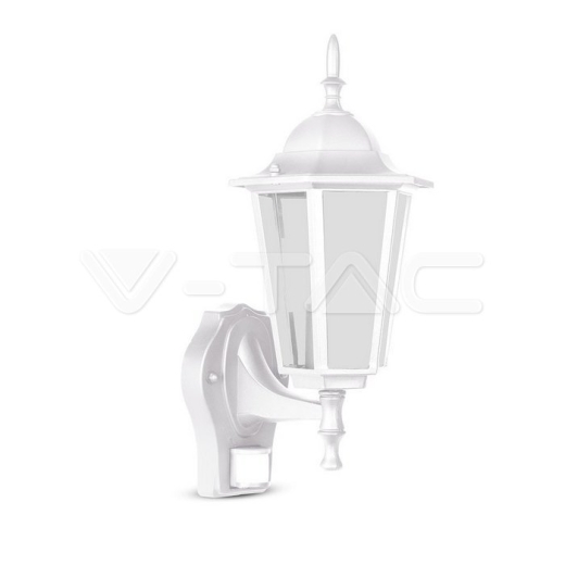 Garden Wall Lamp Sensor E27 Matt White - 2