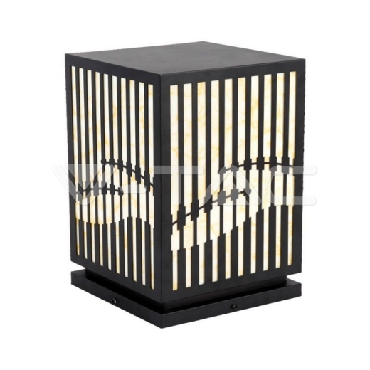 Lámpara LED de Jardín 1 x E27 (230A-230A-360mm) 3000K Cuerpo negro - 1