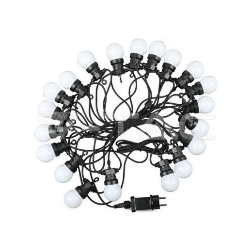 Guirnalda LED 0.5W 24V 10m 20 Bombillas 3000K - 1