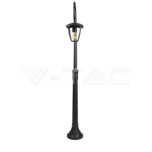 Pole Lamp 1 x E27 1365mm IP44 Black - 3