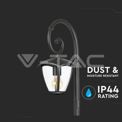 Pole Lamp 1 x E27 1365mm IP44 Black - 9