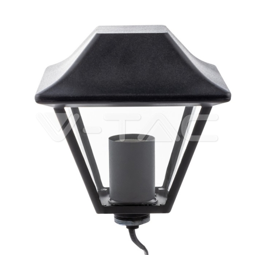 Lámpara de poste para exterior 1 x E27 LED 950mm IP44 color negro - 2