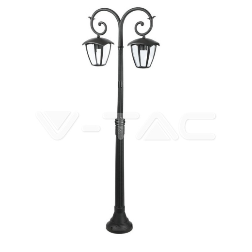 Luz para jardin 2xE27 1410mm IP44 Negro - 1