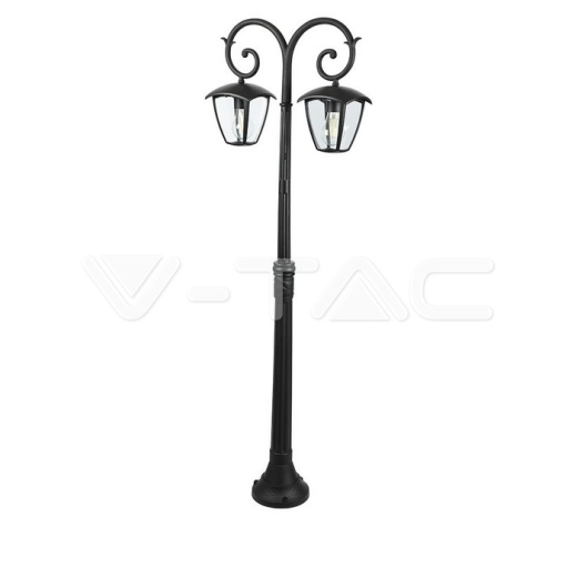 Luz para jardin 2xE27 1410mm IP44 Negro - 3
