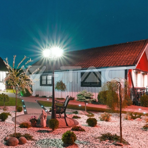 Pole Lamp 3 x E27 1990mm IP44 Black - 11