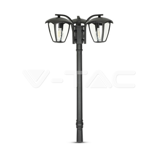 Pole Lamp 3 x E27 1990mm IP44 Black - 3