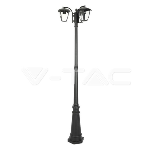 Pole Lamp 3 x E27 1990mm IP44 Black - 4