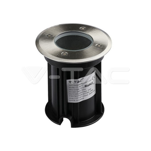 Under Ground Fitting Steel Body GU10 Black Round IP65 - 1