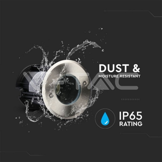 Under Ground Fitting Steel Body GU10 Black Round IP65 - 6