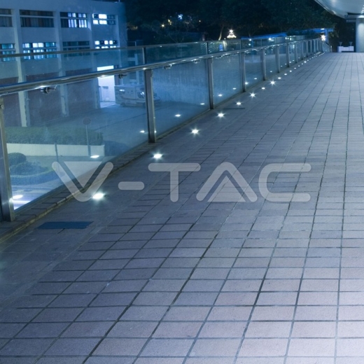 Under Ground Fitting Steel Body GU10 Black Square IP65 - 12