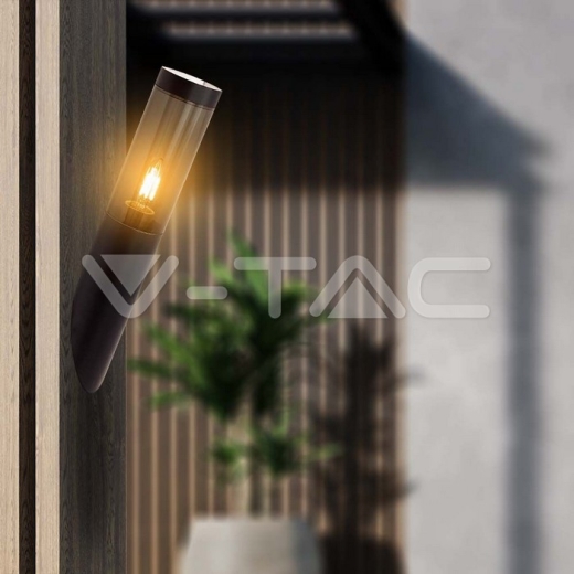 Wall Lamp E27 Holder Black Body IP44 - 5