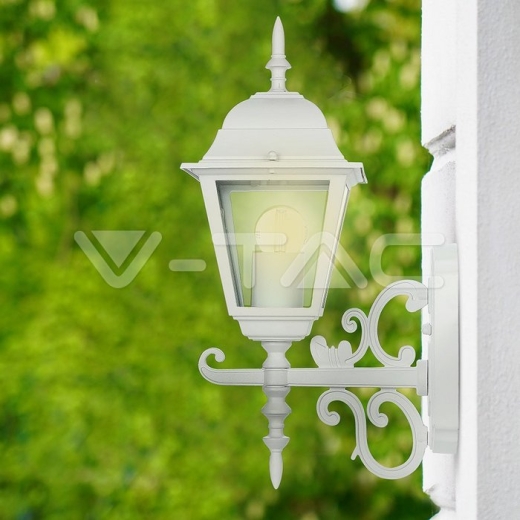 Luz para jardin de paRojo E27 Blanco mate Grande boca arriba - 11