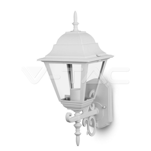 Luz para jardin de paRojo E27 Blanco mate Grande boca arriba - 1
