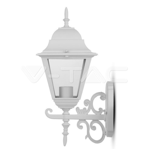 Luz para jardin de paRojo E27 Blanco mate Grande boca arriba - 2