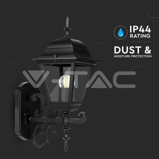 Wall Lamp Small Matt Black Up Е27 - 6