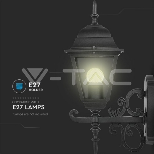 Wall Lamp Small Matt Black Up Е27 - 8