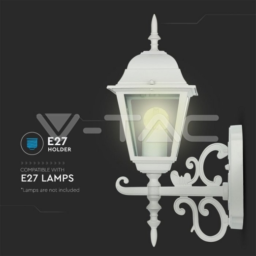 Wall Lamp Small Matt White Up Е27 - 8