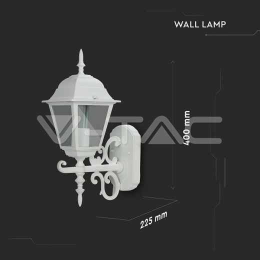 Wall Lamp Small Matt White Up Е27 - 9