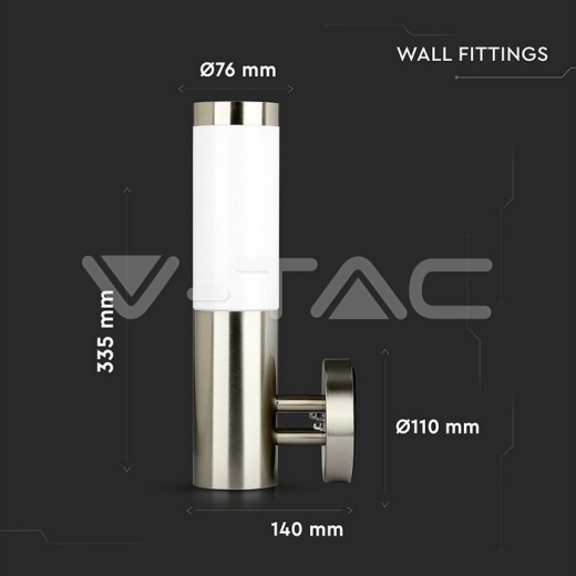 Wall Lamp Stainless Steel Body - 9