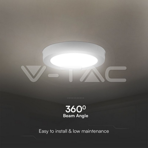 Panel LED Mini SAMSUNG retroiluminado con chip de 18 W para montaje en superficie redondo 4000 K - 3