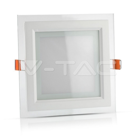 18W LED Panel Glass Square Natural White - 2