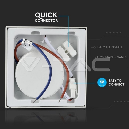 18W LED Panel Surface Premium Square White - 7