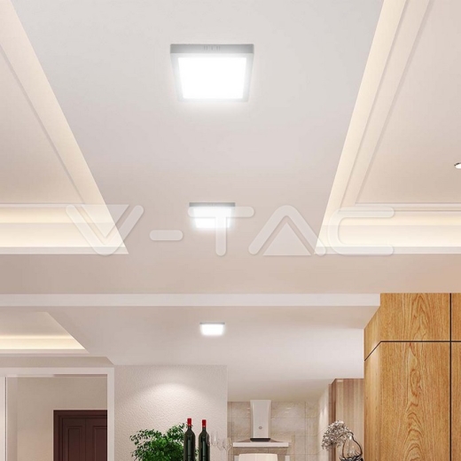 18W LED SAMSUNG Chip Backlit Panel Surface Mounted Square 3000K - 10
